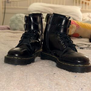 Dr. Martens Black Leather Boots